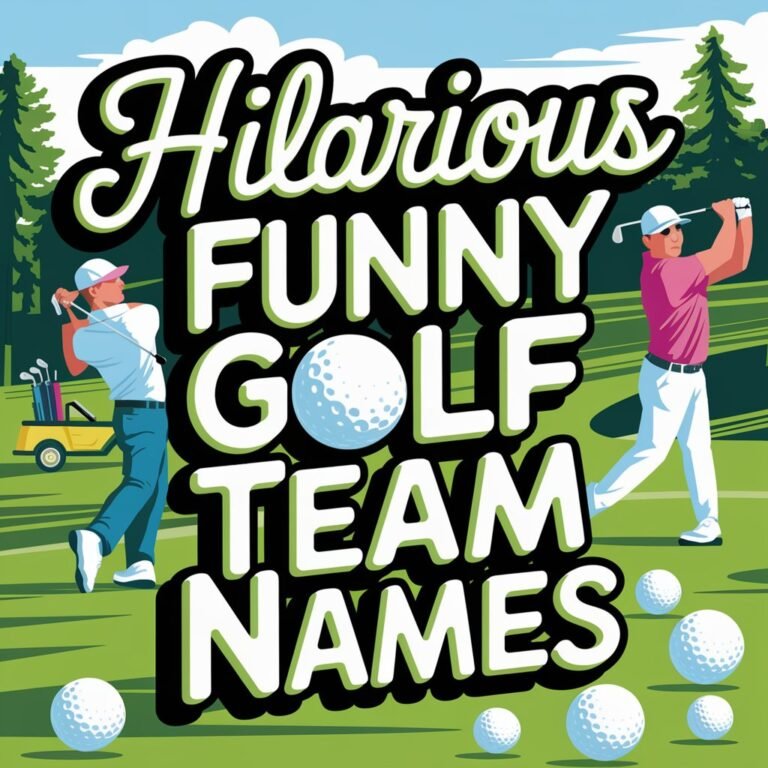 120+ Hilarious Funny Golf Team Names That Will Make You Laugh Out Loud