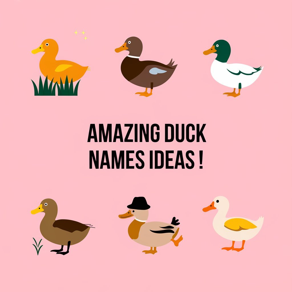 110+ Amazing Duck Names Ideas: Quack Up with These Funny Feathered Friend Monikers