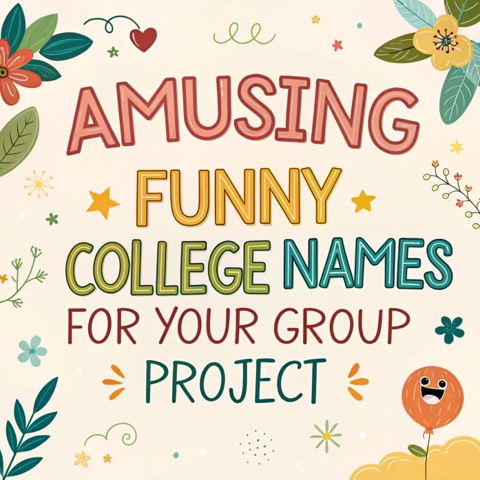 120+ Amusing Funny College Names for Your Group Project