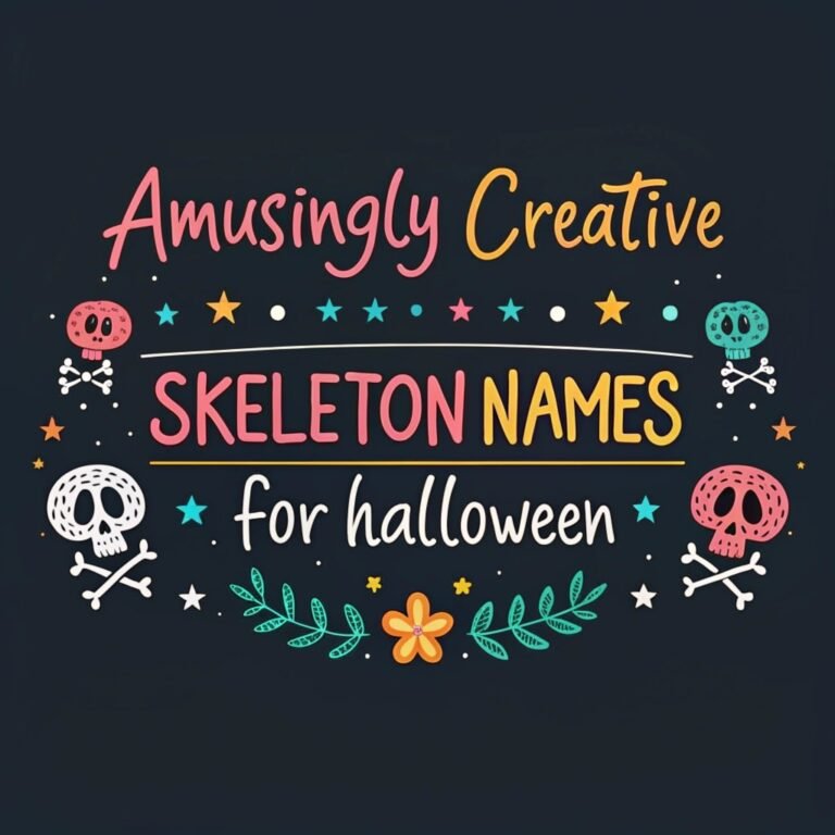 100+ Amusingly Creative Funny Skeleton Names for Halloween