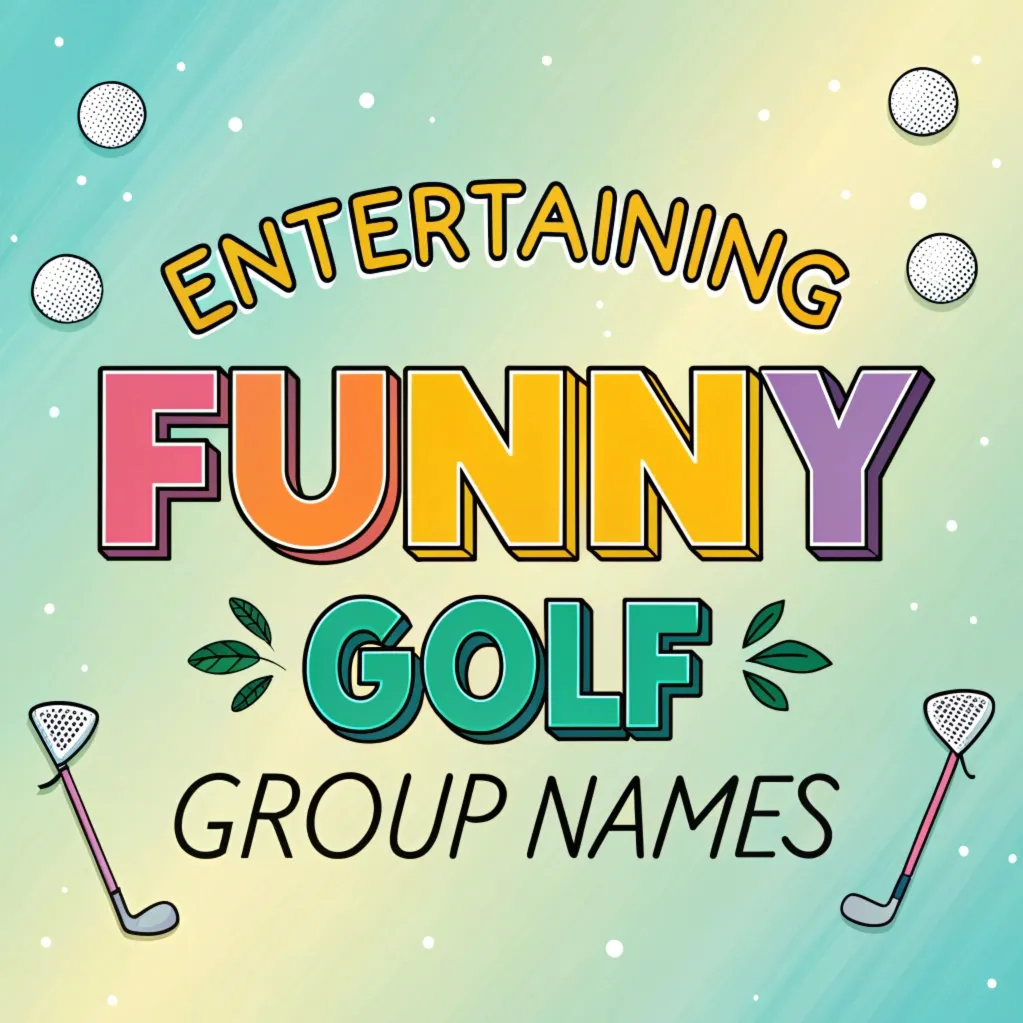 115+ Entertaining Funny Golf Group Names for Tournaments