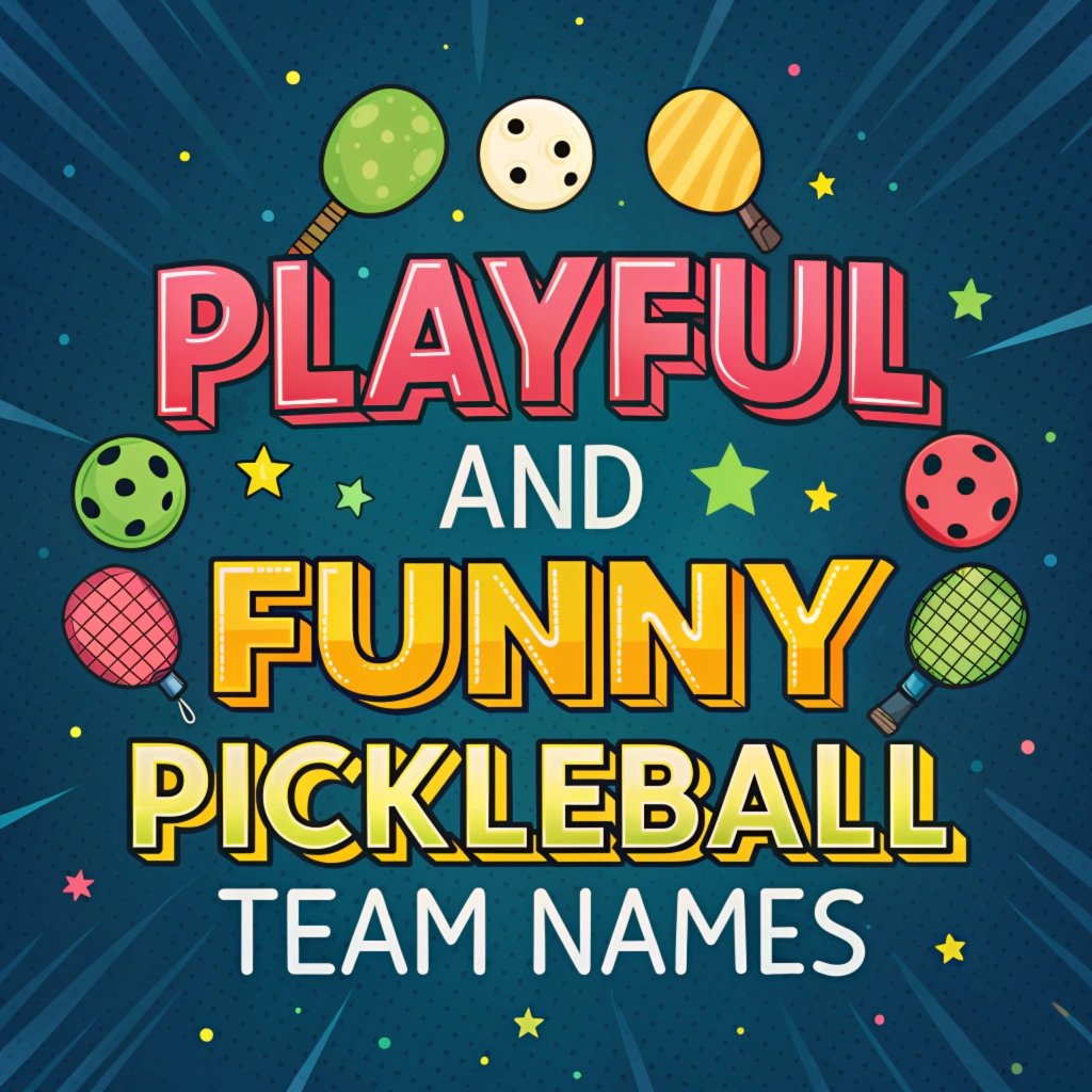 110+ Playful and Funny Pickleball Team Names: Serve Up the Fun on the Court!