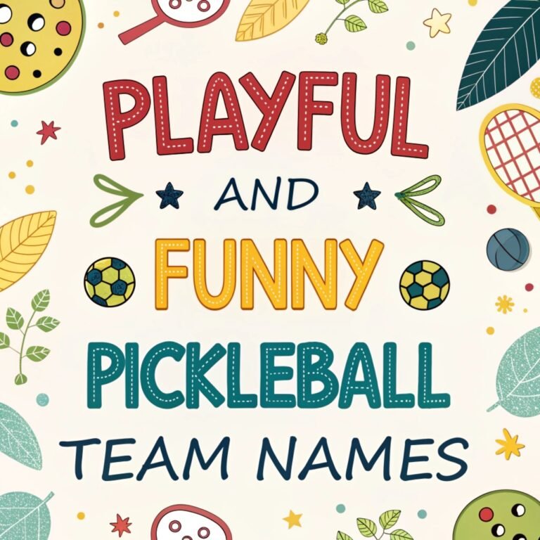 110+ Playful and Funny Pickleball Team Names: Serve Up the Fun on the Court!