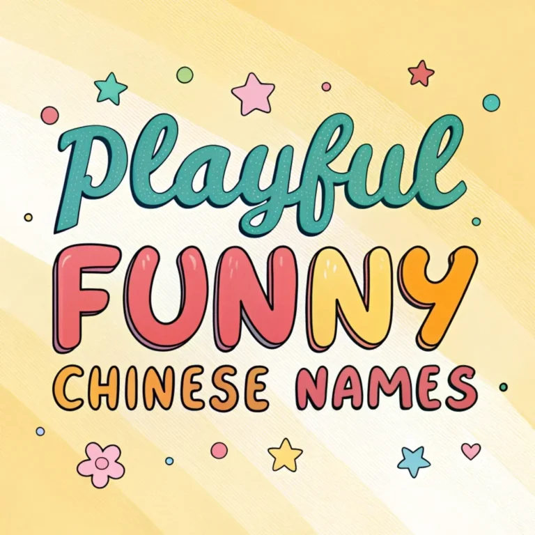 160+ Playful Funny Chinese Names with a Twist: A Hilarious Guide to Unconventional Monikers