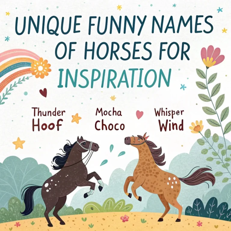 160+ Unique Funny Names of Horses for Inspiration: Unconventional and Humorous Horse Names