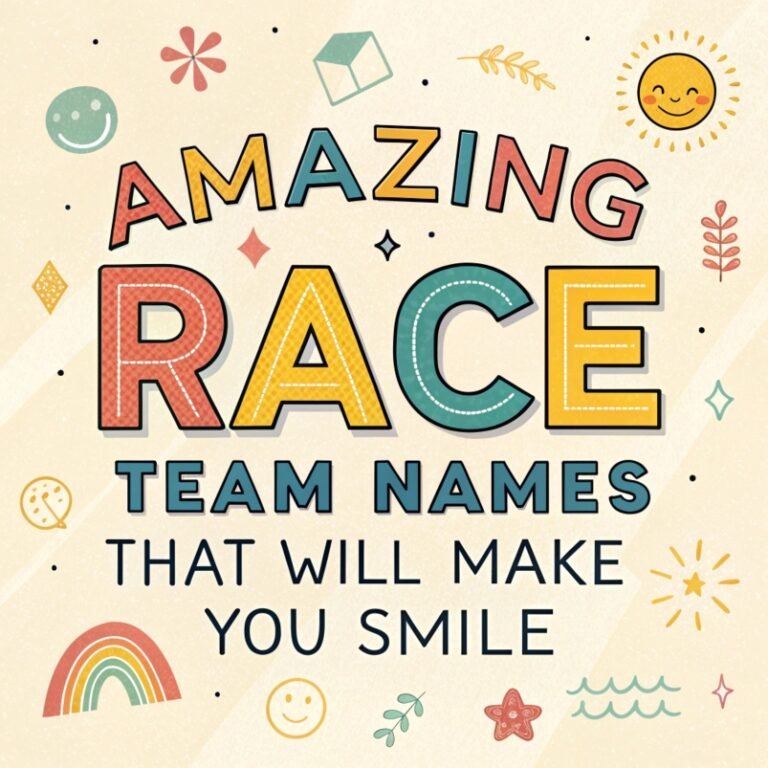 140+ Amazing Race Team Names That Will Make You Smile: Chuckle-Worthy Choices