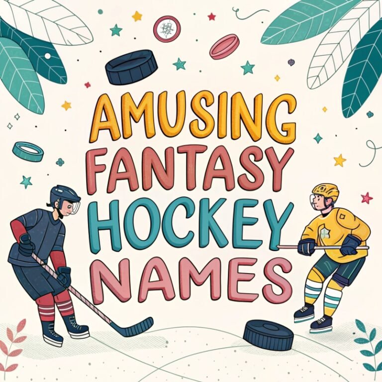 170+ Amusing Fantasy Hockey Names: A Comprehensive Guide