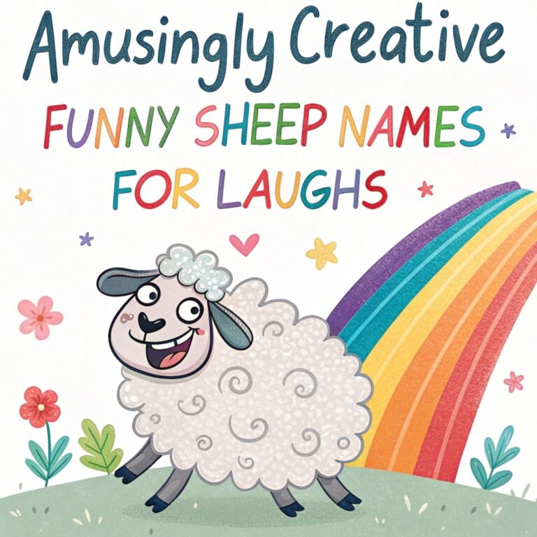 160+ Amusingly Creative Funny Sheep Names for Laughs: A Woolly Wonderful Collection to Tickle Your Funny Bone