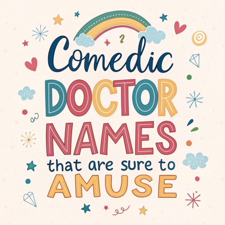 165+ Comedic Doctor Names That Are Sure to Amuse: Medical Monikers to Tickle Your Funny Bone