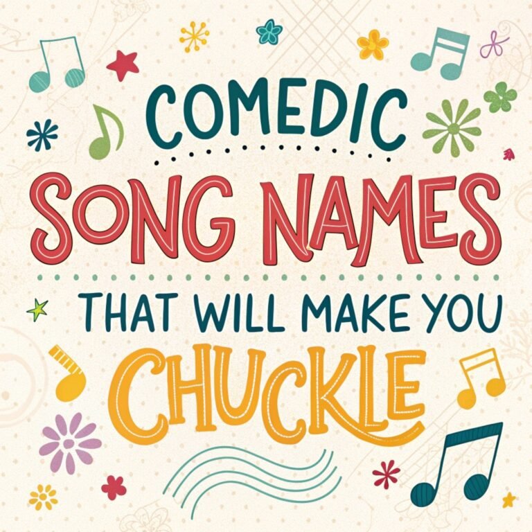 170+ Comedic Song Names That Will Make You Chuckle: Guaranteed to Tickle Your Funny Bone