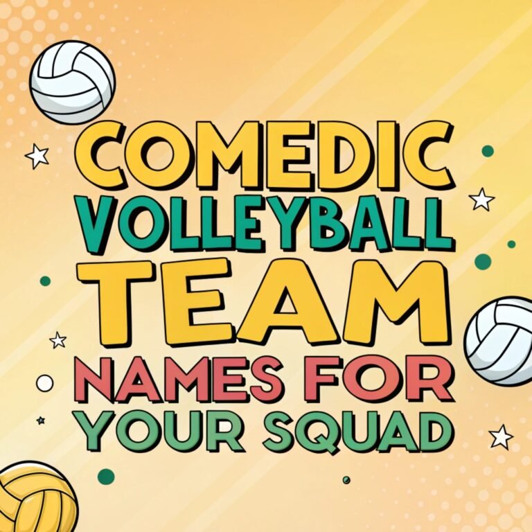 160+ Comedic Volleyball Team Names for Your Squad: A Comprehensive Guide