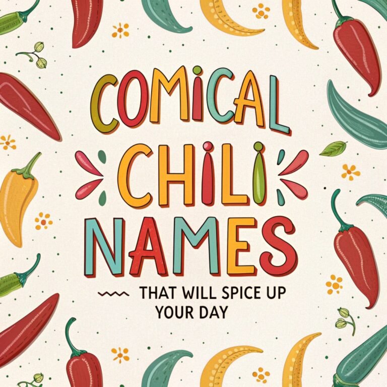 190+ Comical Chili Names That Will Spice Up Your Day: A Journey of ...