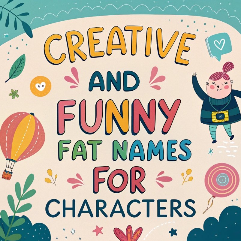 170+ Creative and Funny Fat Names for Characters: A Hilarious Guide to Naming Your Characters