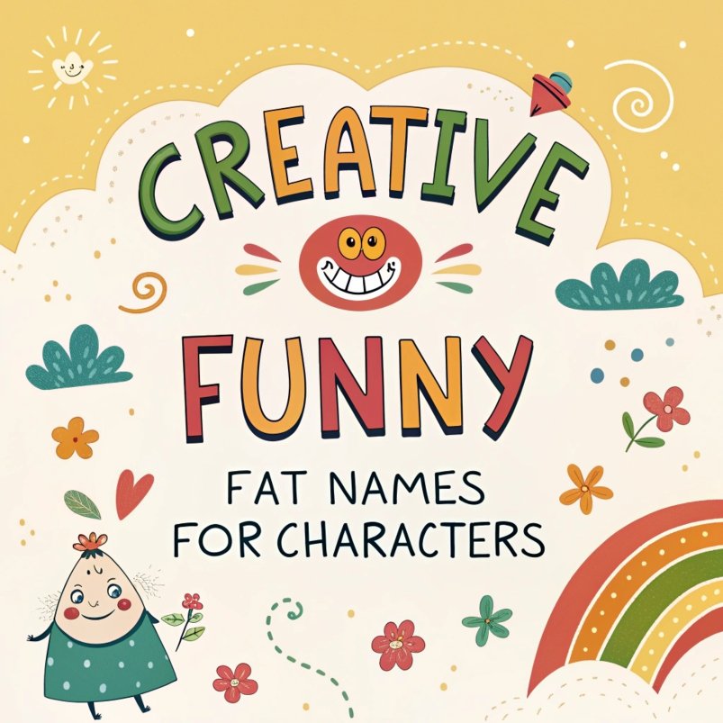 170+ Creative and Funny Fat Names for Characters: A Hilarious Guide to Naming Your Characters