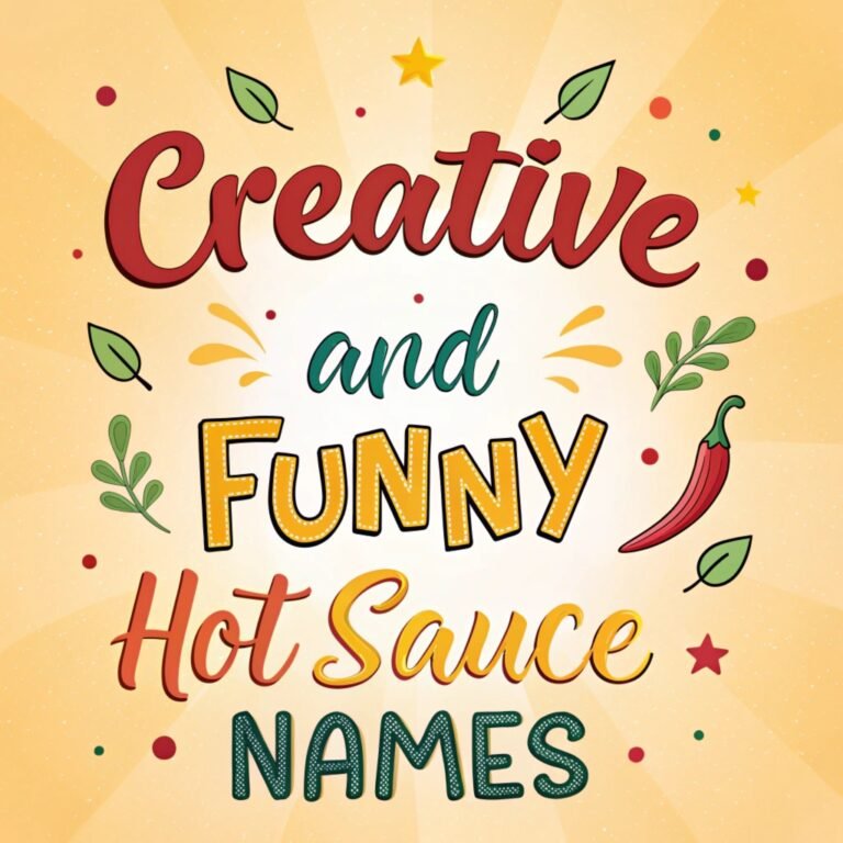 110+ Creative and Funny Hot Sauce Names to Spice Up Your Culinary Adventures