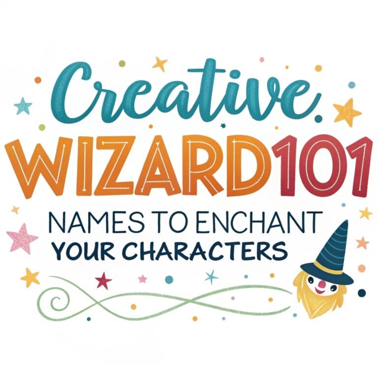 140+ Creative Wizard101 Names to Enchant Your Characters: A Guide for Magical Monikers