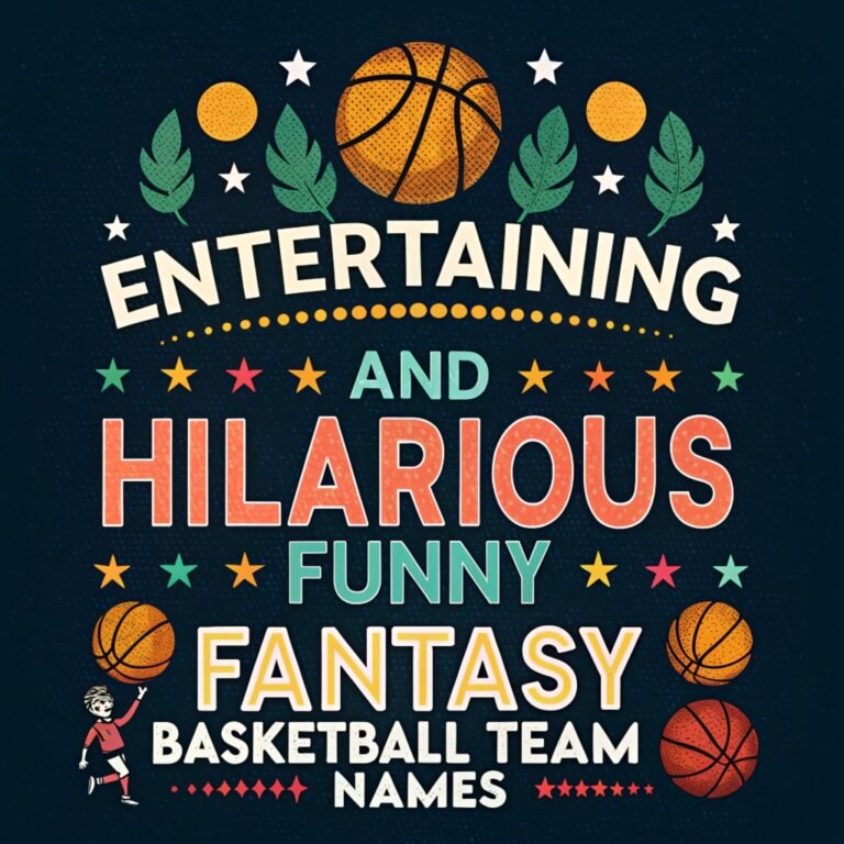 110+ Entertaining and Hilarious Funny Fantasy Basketball Team Names: A Slam Dunk Collection for Your League