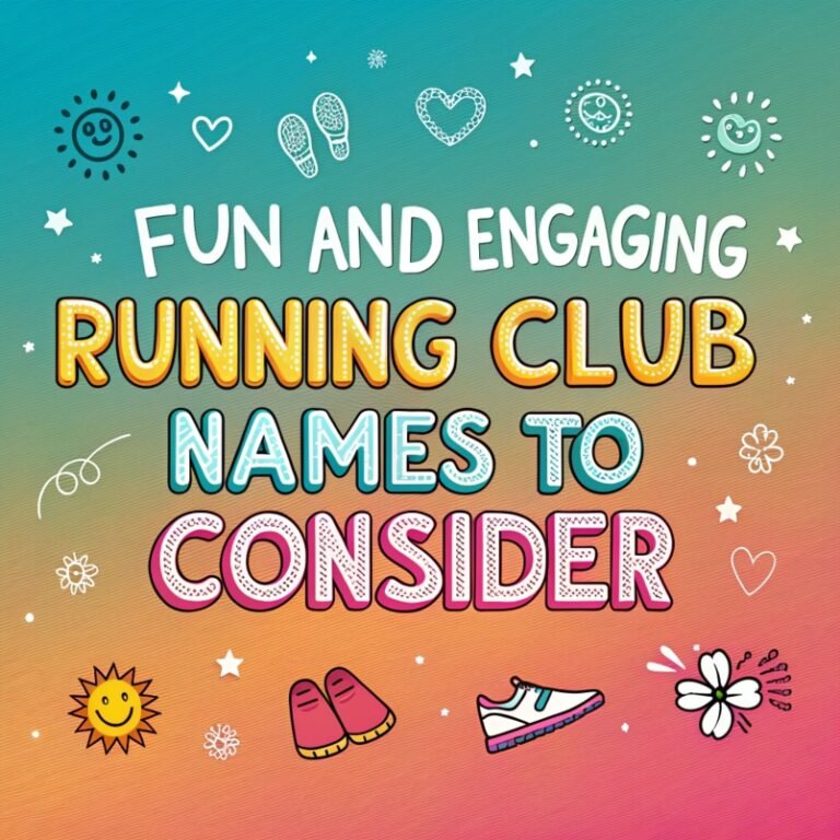 155+ Fun and Engaging Running Club Names to Consider: Creative Ideas for Your Group