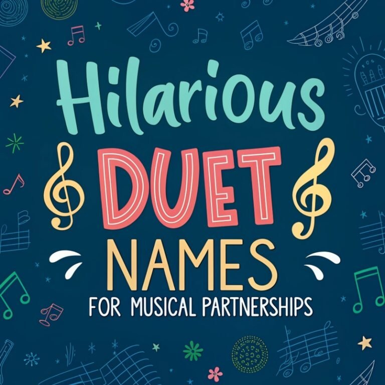 165 Hilarious Duet Names for Musical Partnerships That Will Make You Laugh Out Loud