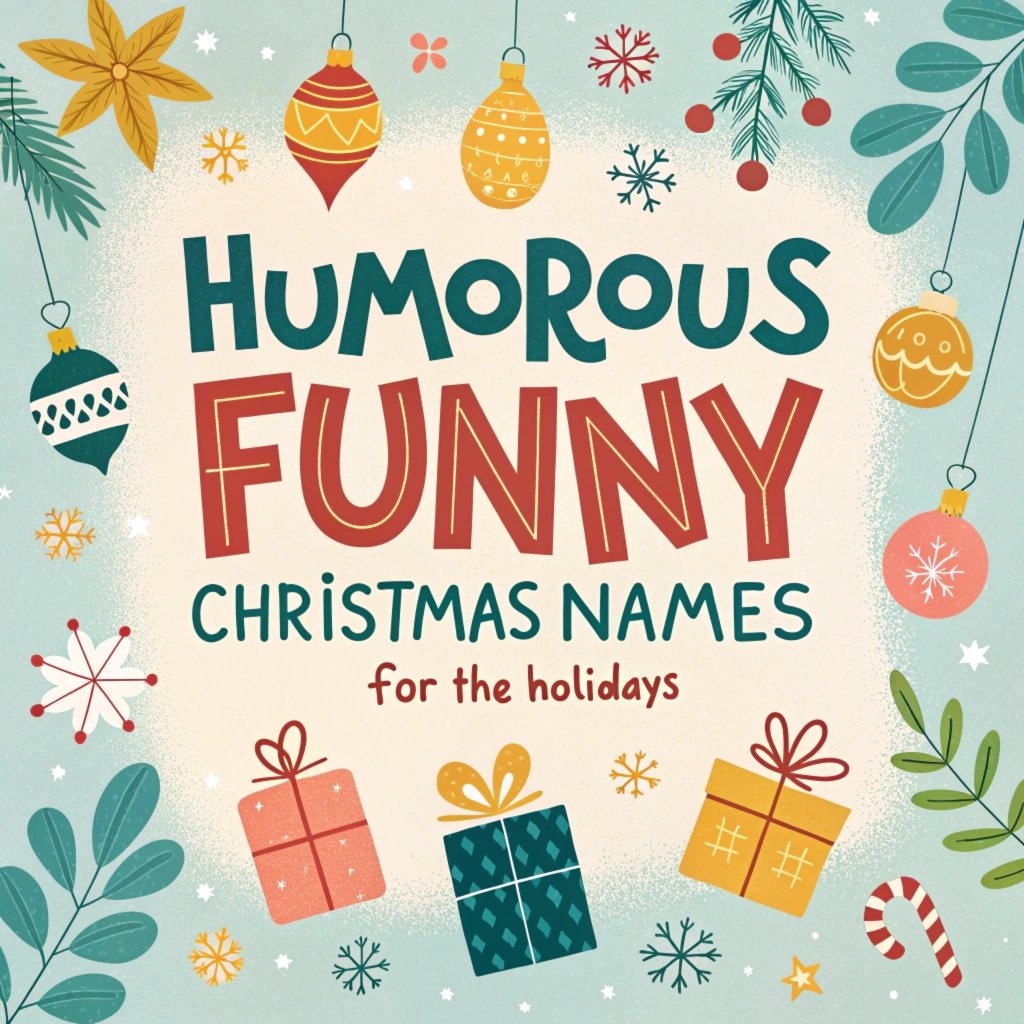 140+ Humorous Funny Christmas Names for the Holidays: Spread Joy and Laughter This Festive Season