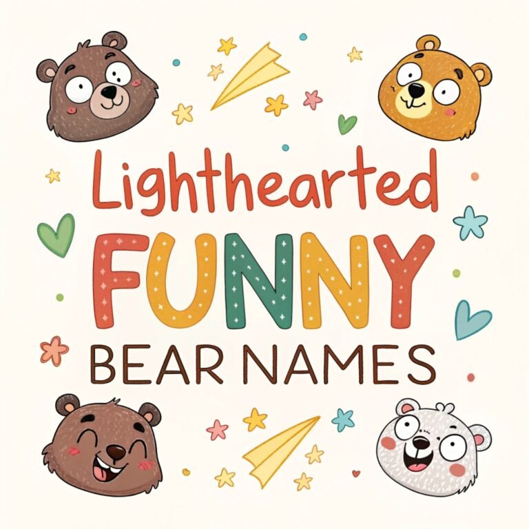 160+ Lighthearted Funny Bear Names for Your Pets:  Adorable Monikers