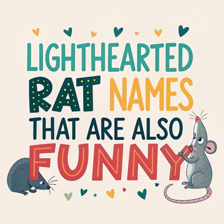 150+ Lighthearted Rat Names That Are Also Funny: Amusing Monikers