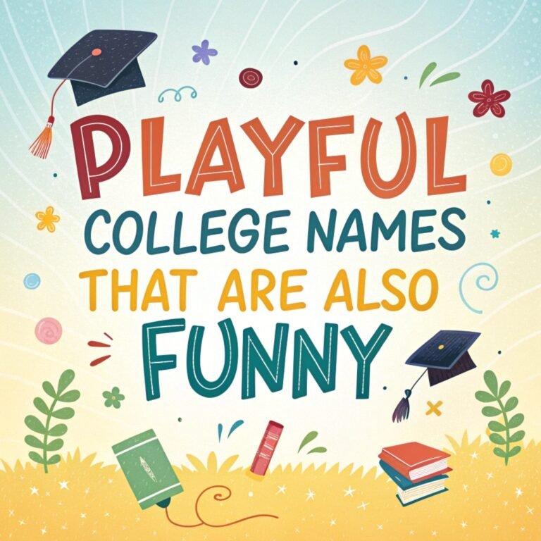 200+ Playful College Names That Are Also Funny: A Comprehensive List of Amusing Educational Institutions