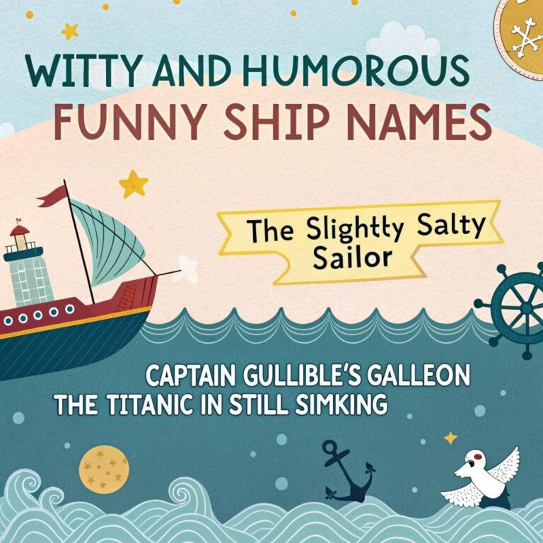 150+ Witty and Humorous Funny Ship Names in Sea of Thieves: Sail the Seas with Laughter and Adventure