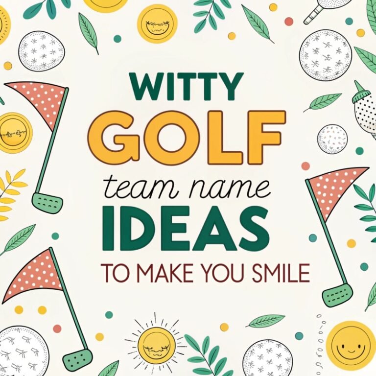 165+ Witty Golf Team Name Ideas to Make You Smile: Amazing Names