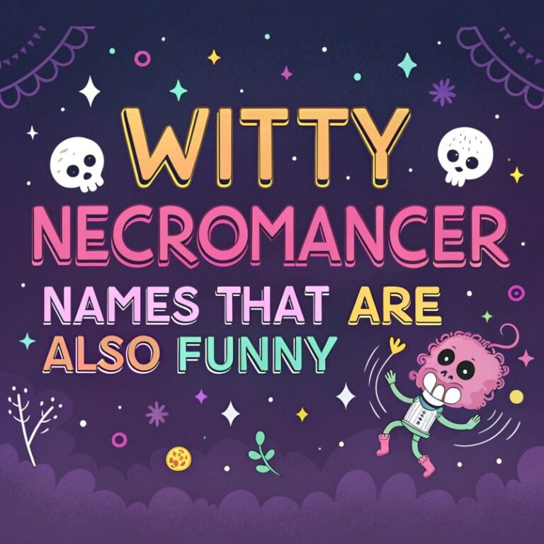 175+ Witty Necromancer Names That Are Also Funny: Hilarious Monikers