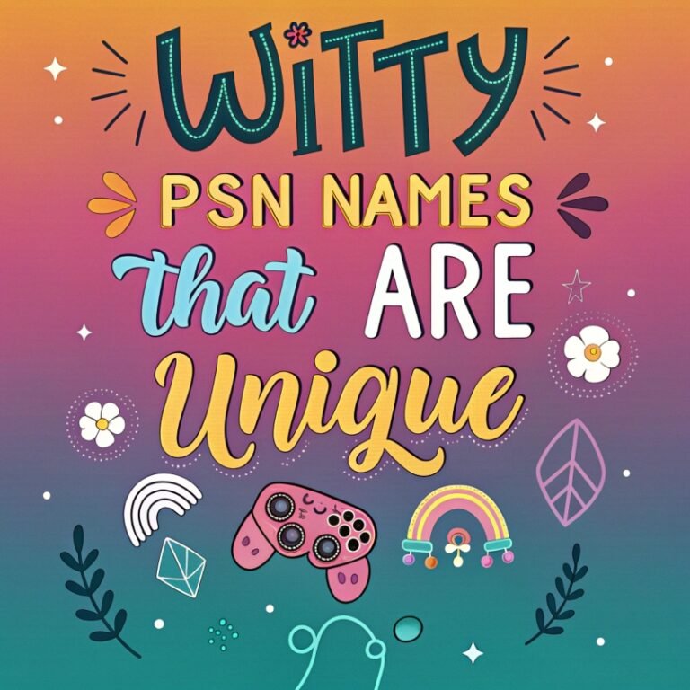 190+ Witty PSN Names That Are Unique: Clever, Creative, and Comical Choices