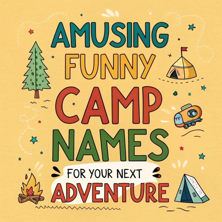 140+ Amusing Funny Camp Names for Your Next Adventure: Hilarious Ideas