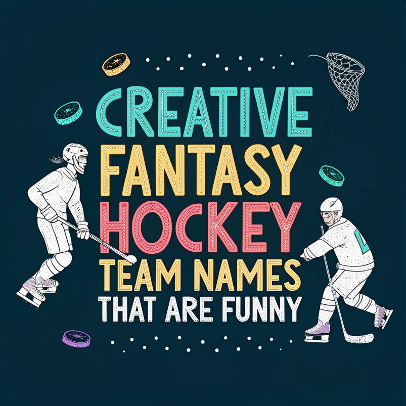 170+ Creative Fantasy Hockey Team Names That Are Funny - List for Your 2024 Fantasy League