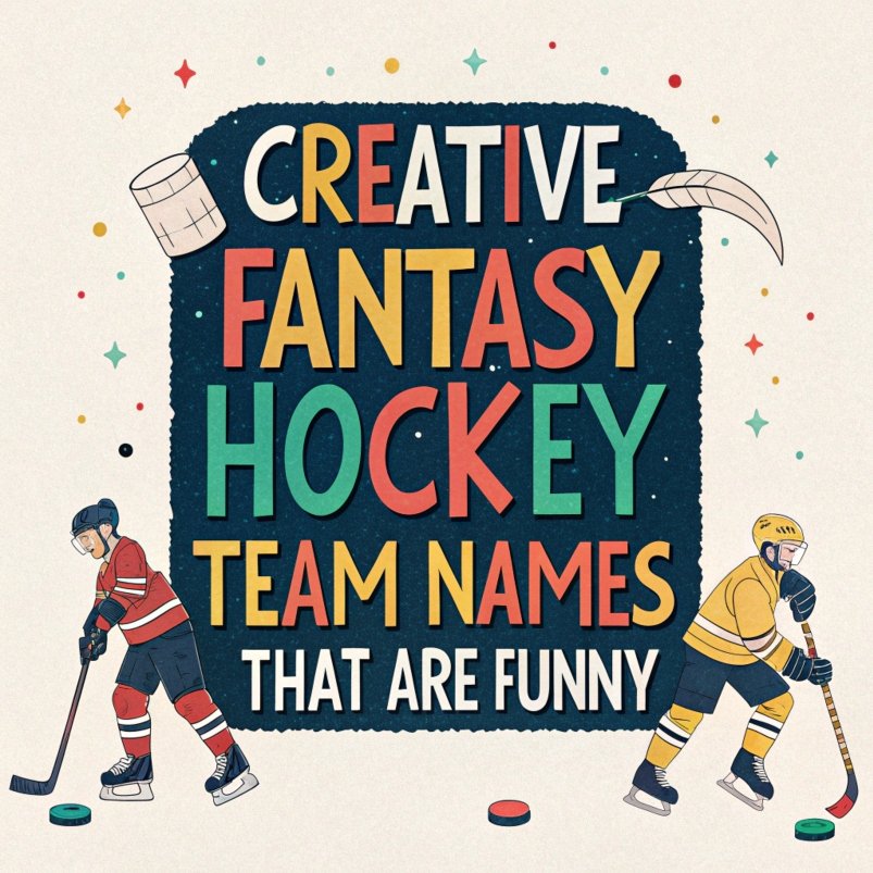 170+ Creative Fantasy Hockey Team Names That Are Funny - List for Your 2024 Fantasy League