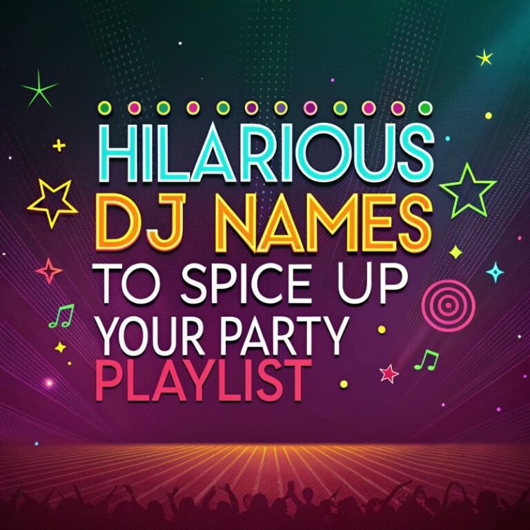 100+ Hilarious DJ Names to Spice Up Your Party Playlist: Fun on the Dancefloor