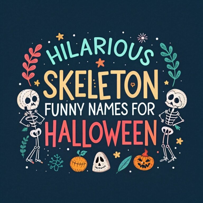 155+ Hilarious Skeleton Funny Names for Halloween: Bone-Tickling Monikers