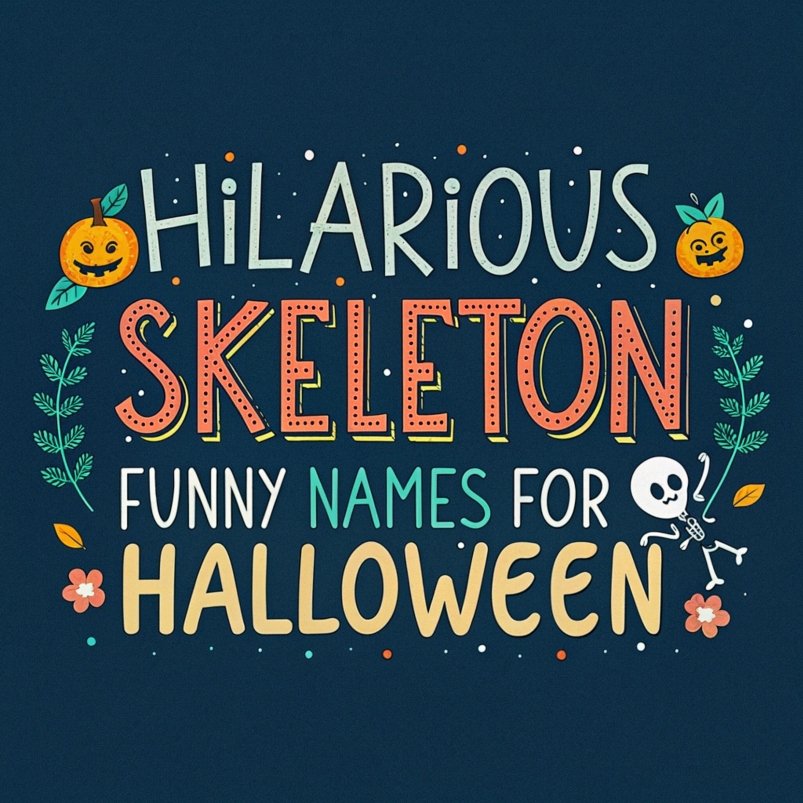 155+ Hilarious Skeleton Funny Names for Halloween: Bone-Tickling Monikers